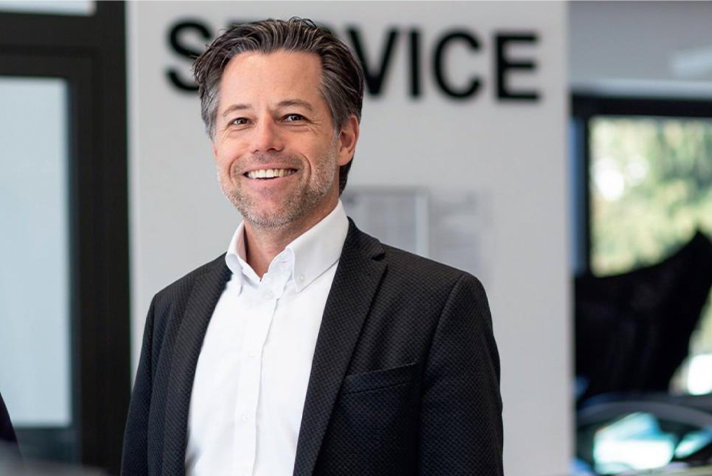 Porträt von Thomas Göldner, Geschäftsführer des Autohauses Zwerger